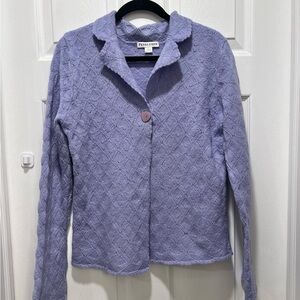 Pendleton Lilac Textured Knit Cardigan